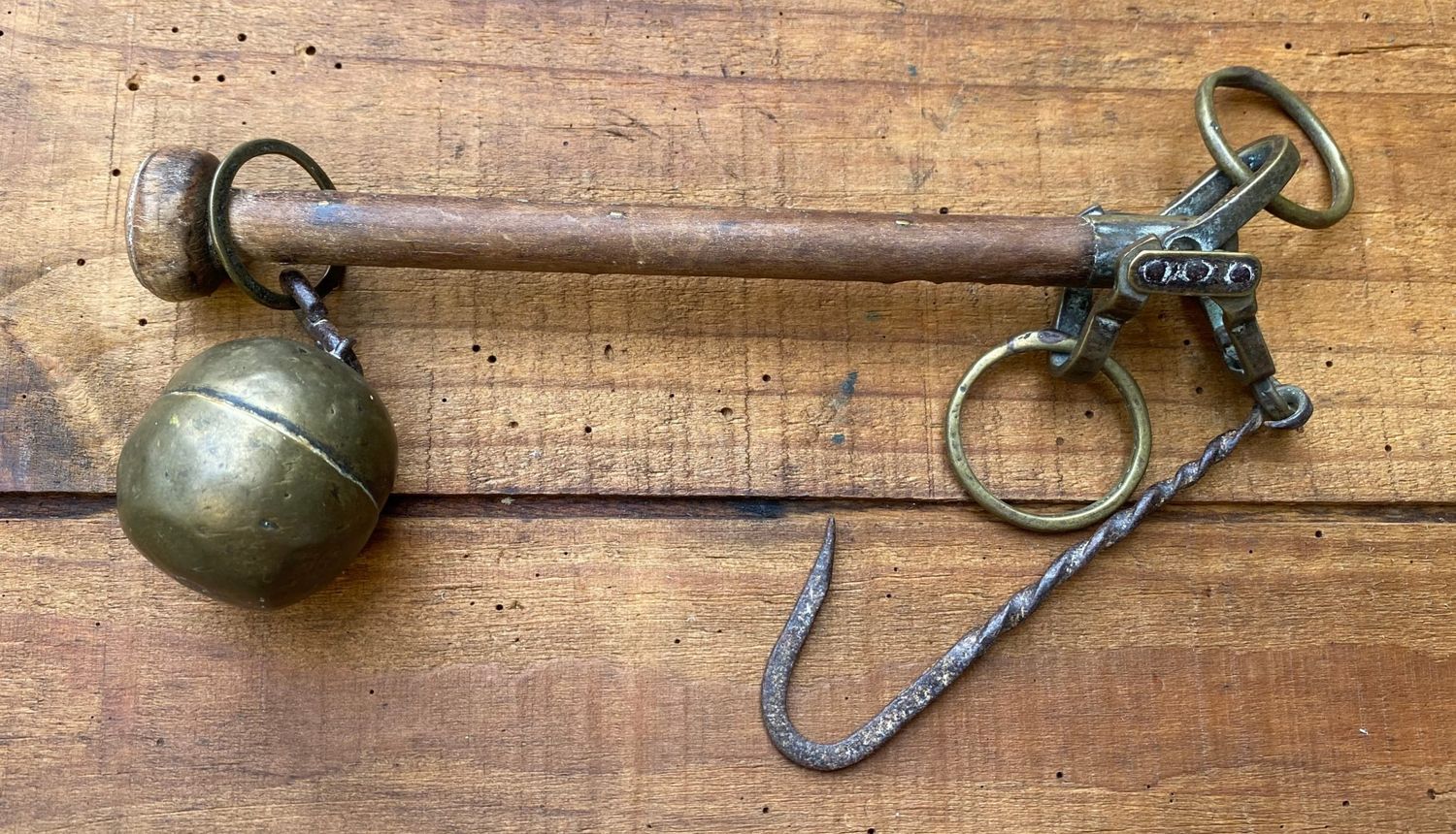 Unster stokbalans stokgewicht balans weegschaal 18e eeuw