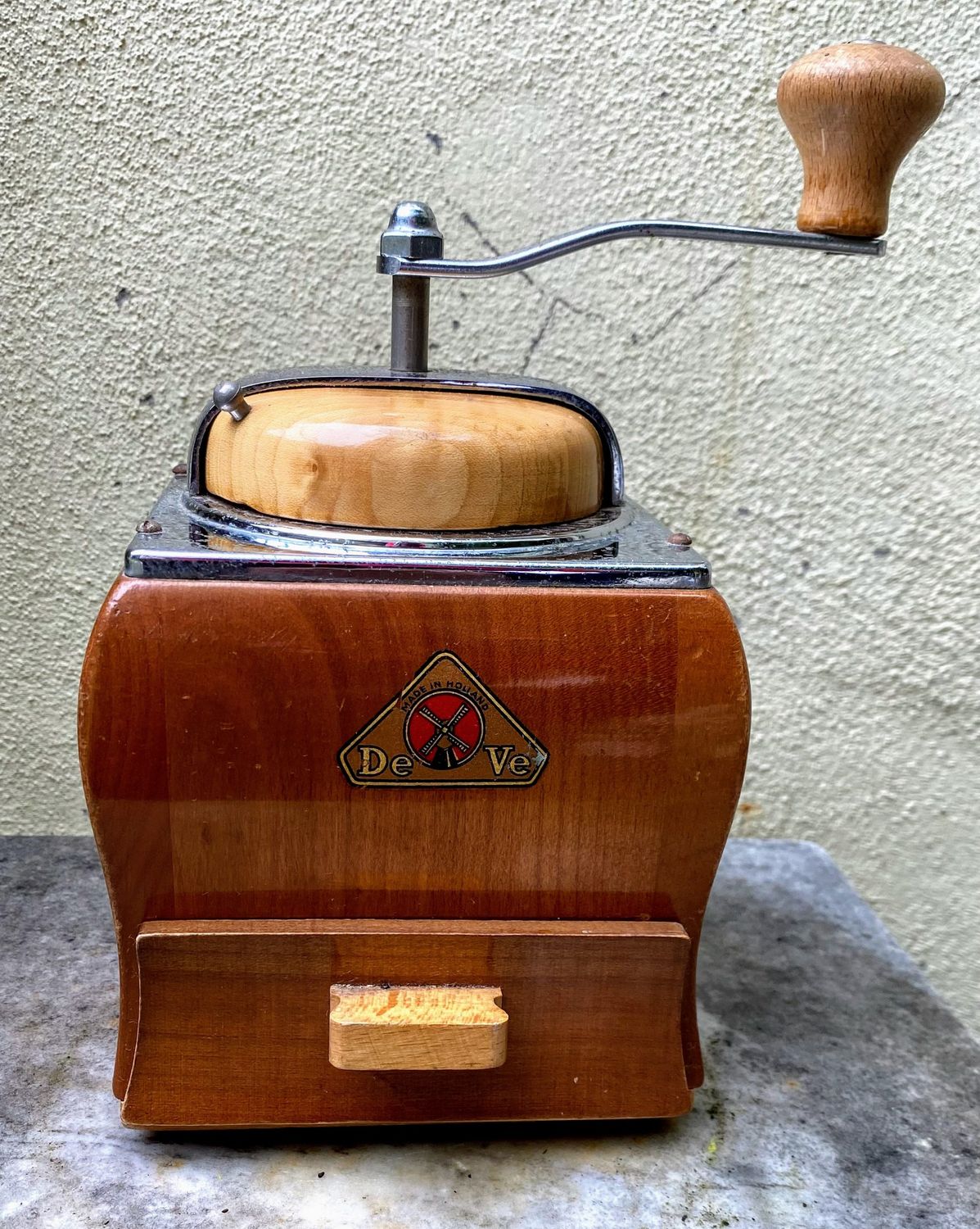 Stijlvolle Vintage De Ve Koffiemolen Made in Holland