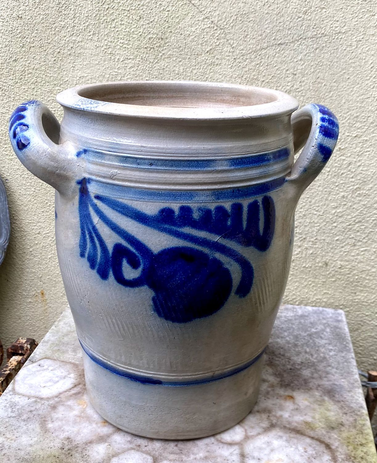 Oude Keulse inmaakpot ( 4L) in Gres aardewerk
