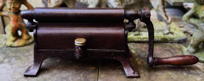 Zeldzame antieke fotografische polijstmachine in gietijzer - ca. 1880