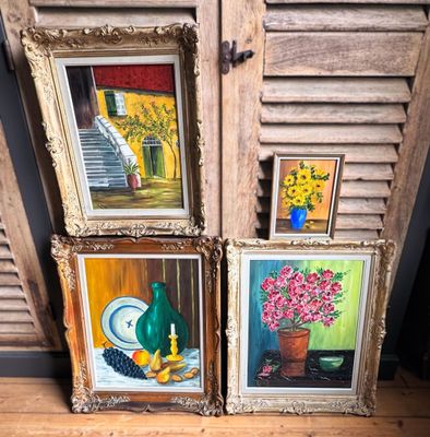 Kunstcollectie M. Levis – Vier meesterwerken in bundel – ca. 20ste eeuw