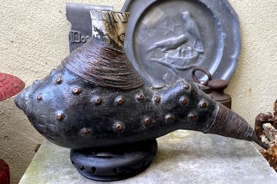 Zeldzame antieke Afrikaanse tribale rookpijp uit Kongo