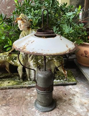 Zeldzame oude Herm Riemann carbid mijnlamp – Chemnitz-Gablenz, ca. 1900 Zeldzame oude Herm Riemann carbid mijnlamp – Chemnitz-Gablenz, ca. 1900