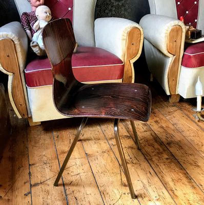 Industriële vintage kinderstoel – OBO Eromes Wijchen, ca. 1960