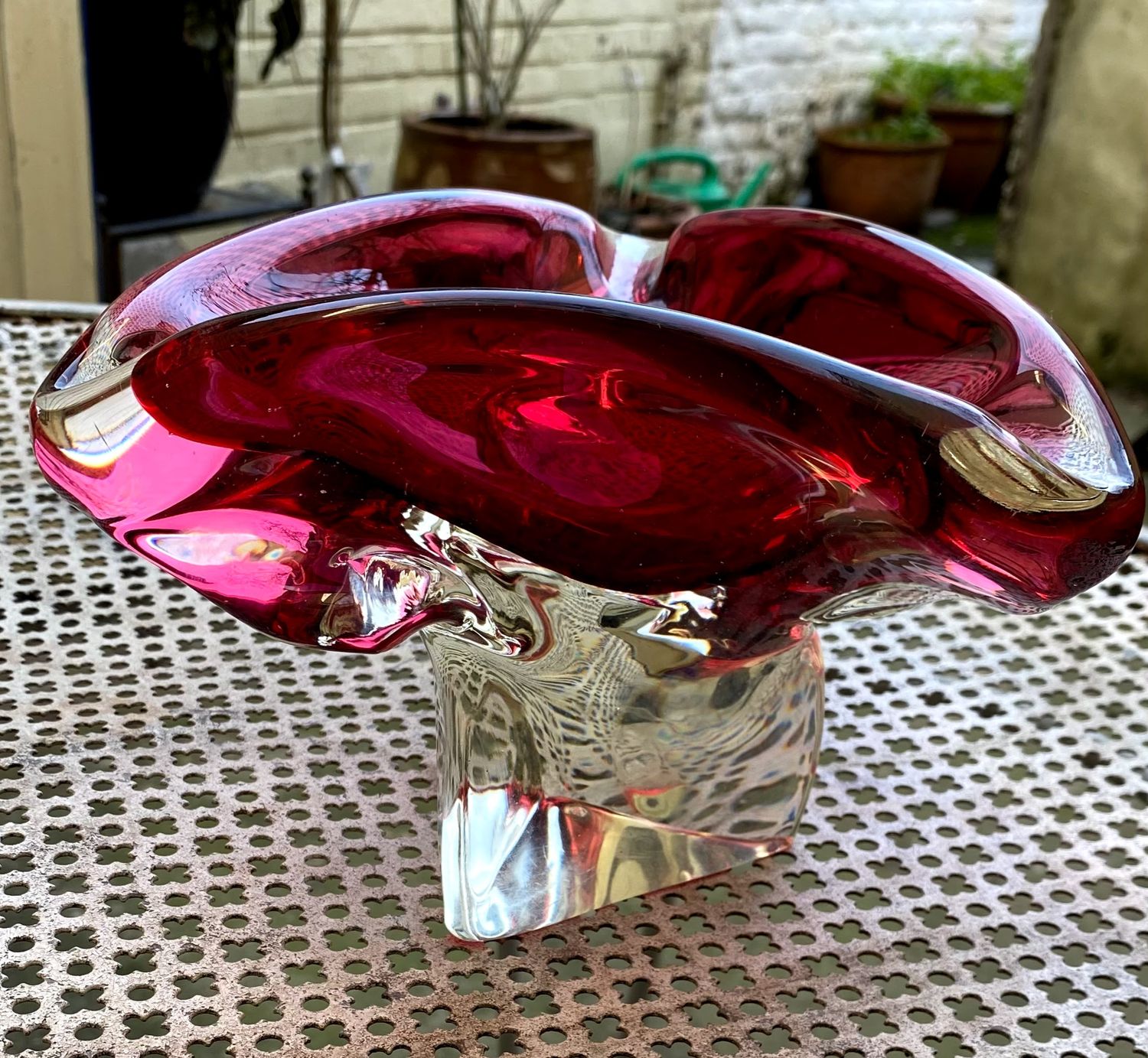 Bohemian Art Glass kom Josef Hospodka – Chribska, ca. 1960 Bohemian Art Glass kom Josef Hospodka – Chribska, ca. 1960