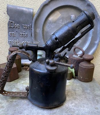 Gepatenteerde Franse Soldeerbrander VESTA FJ model M – Industrieel Designobject, ca. 1950–1960