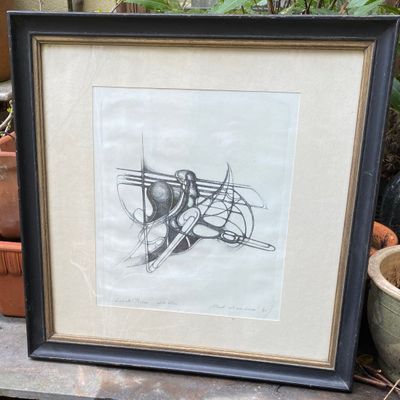 Litho “Flard uit een droom” door Liesbeth Peeters – 1981