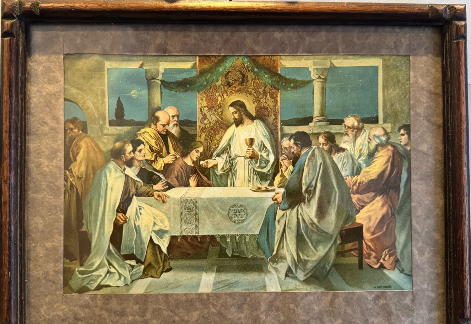Het Laatste Avondmaal – Reproductie naar H. Nüttgens (20e eeuw) Het Laatste Avondmaal – Reproductie naar H. Nüttgens (20e eeuw)