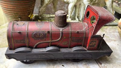High-End Investment: Antique J.P. France Patent Steam Engine No. 114 – Rare SF-Logo – 1910