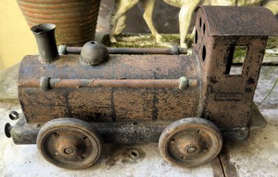 Antieke Industriële Stoomlocomotief No. 4675 – Handgesmeed Metaal – 1920