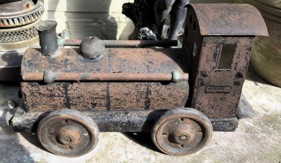 Antieke Industriële Stoomlocomotief No. 4675 – Handgesmeed Metaal – 1920
