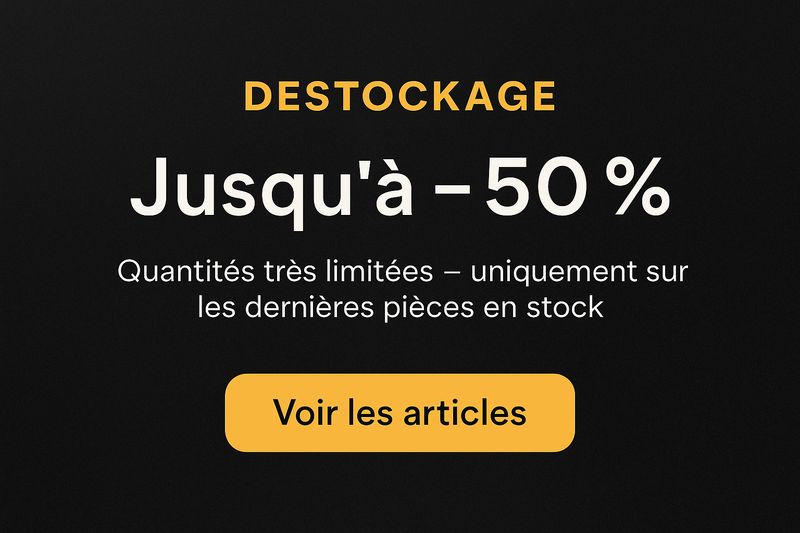 DESTOCKAGE -50 %