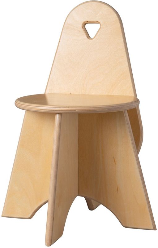 Houten kinderstoel Kleuter - Naturel (Kinderopvang kwaliteit)