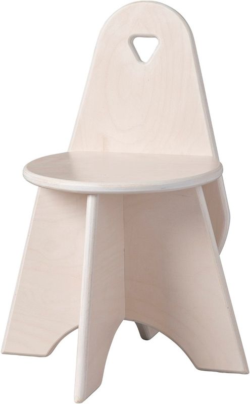 Houten kinderstoel Peuter - Wit (Kinderopvang kwaliteit)