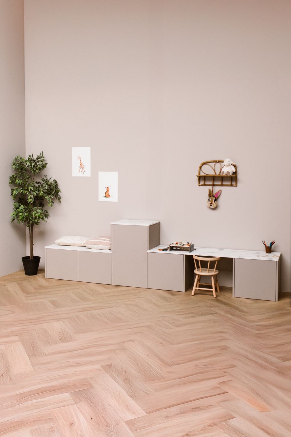 Opberghoek Lumo - L300xD50xH80