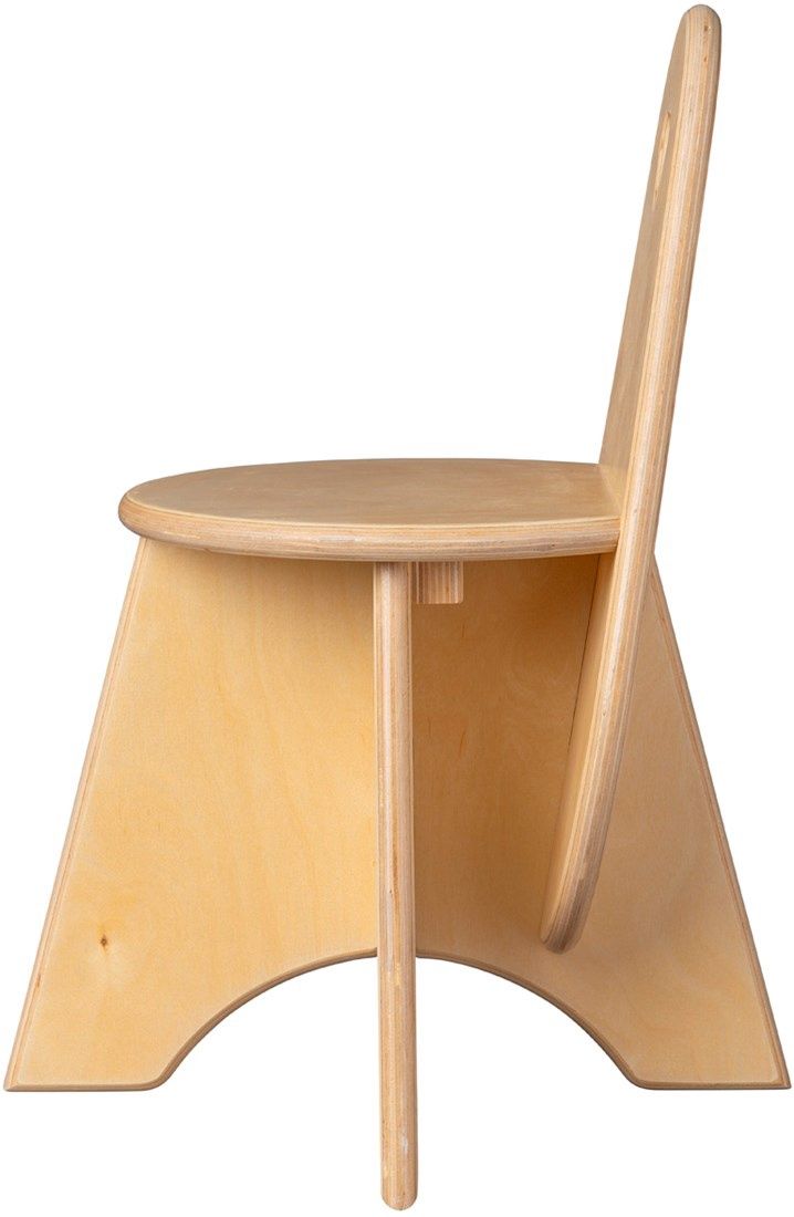Houten kinderstoel Kleuter - Naturel (Kinderopvang kwaliteit)
