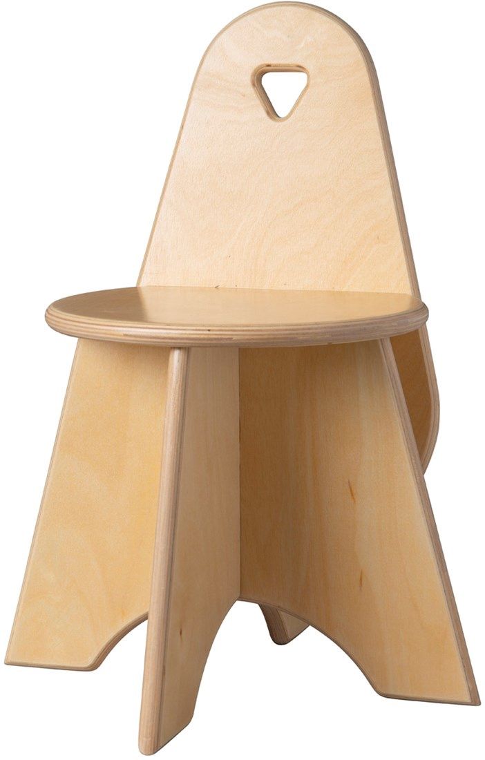 Houten kinderstoel Kleuter - Naturel (Kinderopvang kwaliteit)