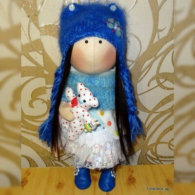 Текстильная кукла Снежанна
