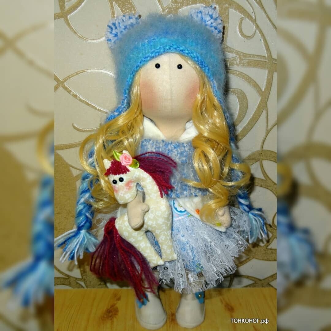 Текстильная кукла Вера