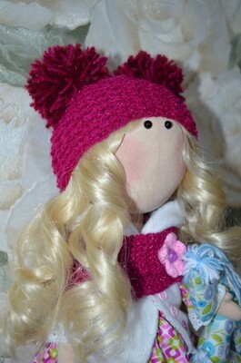 Текстильная кукла Розочка