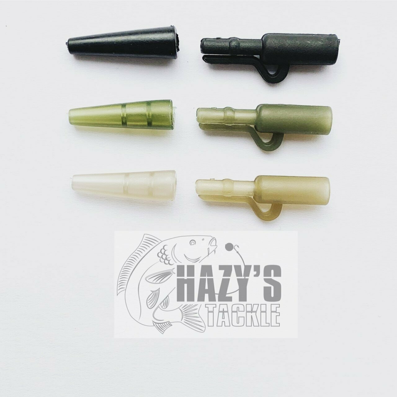 Safety Clips and Tail Rubbers Translusant