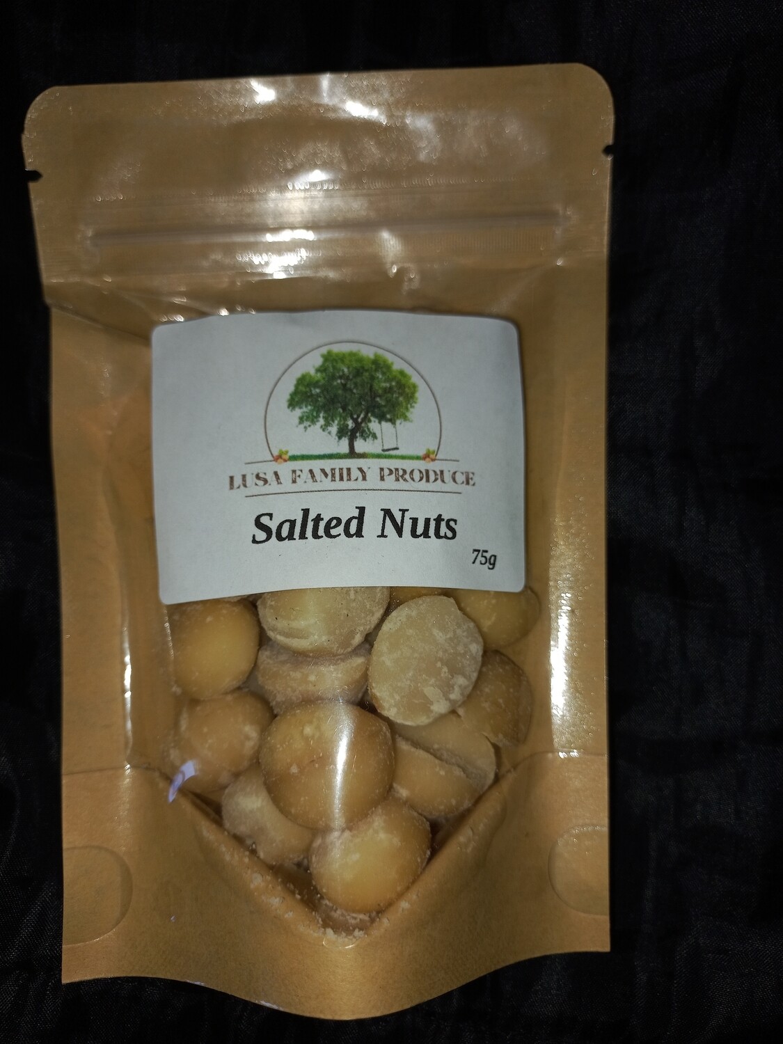 Macadamia nuts salted 75gm