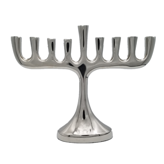 Nickel Plated Menorah