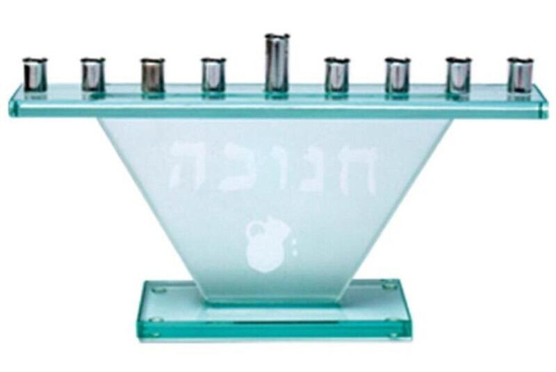 Glass Menorah