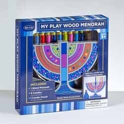 My play wooden Menorah