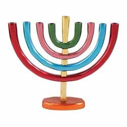 Chanukah Menorah - Multicolor