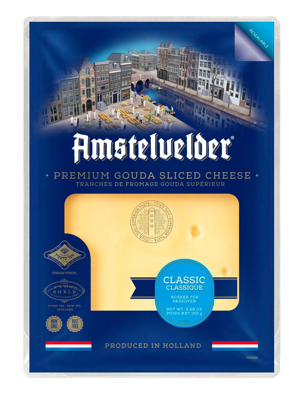 Amstelvelder Sliced Gouda Cheese