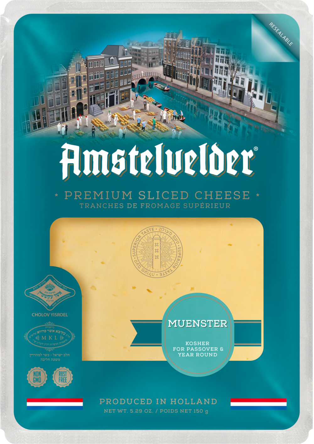 Amstelvelder Muenster Cheese Slices