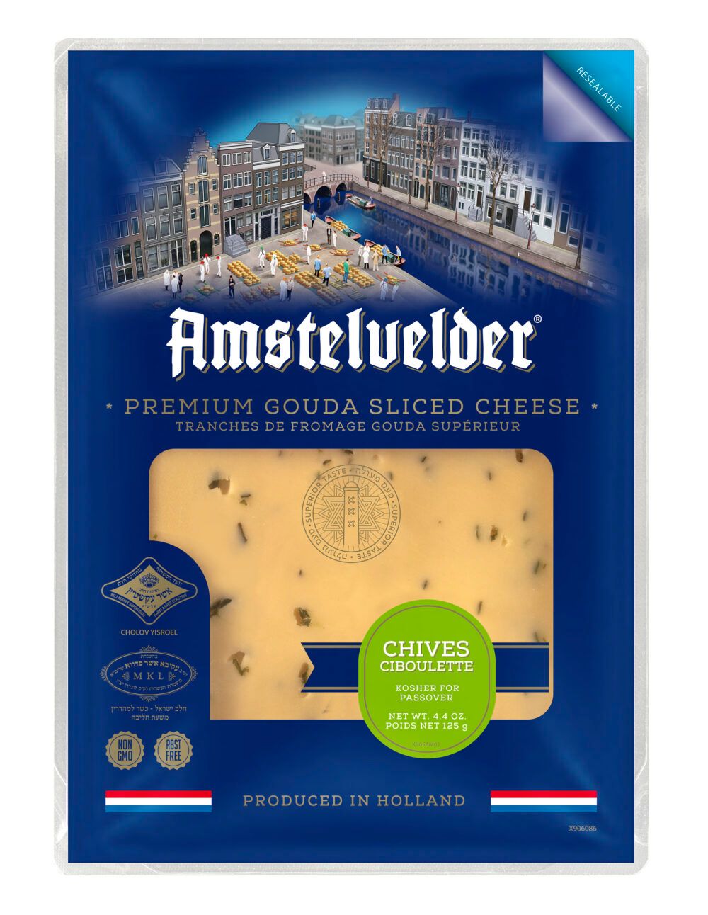 Amstelvelder Cheese Slices With Chives