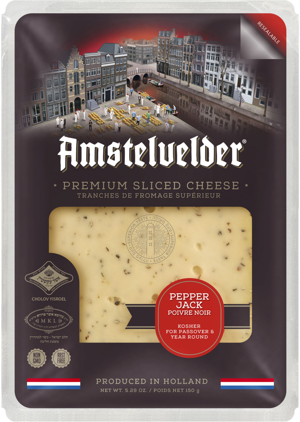Amstelvelder Pepper Jack Cheese Slices