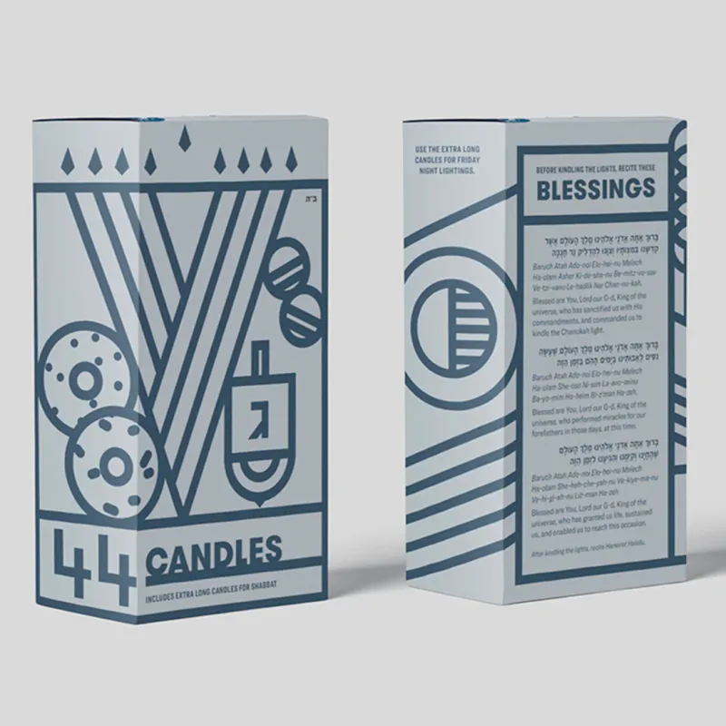 Chanuka Coloured candles