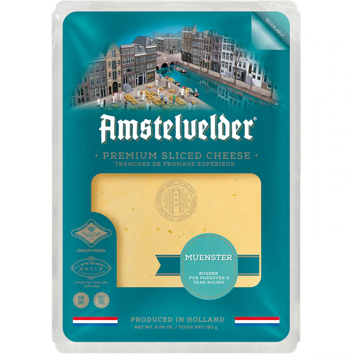 Amstelvelder Muenster Cheese Slices