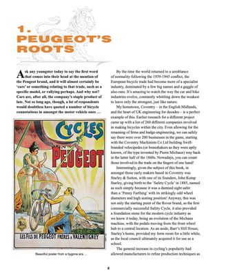 Peugeot Classic Bicycles 1945 to 1985