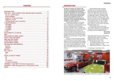 MG Cars 1930 to 2006