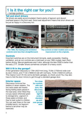 Land Rover Discovery Series 1 1989 to 1998
