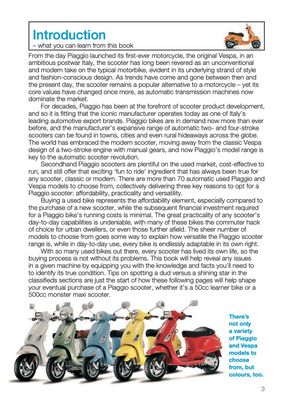 Piaggio Scooters - all modern two-stroke &amp; four-stroke automatic models 1991 to 2016