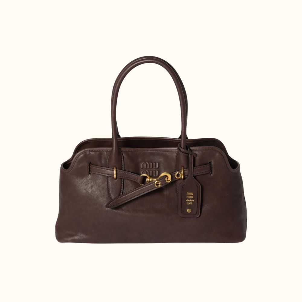 Miu Miu Adventure Napa Leather Bag