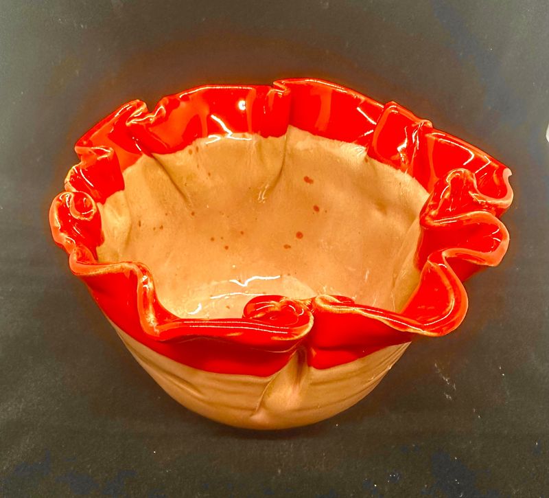 Pink and Red Ribbon Bowl