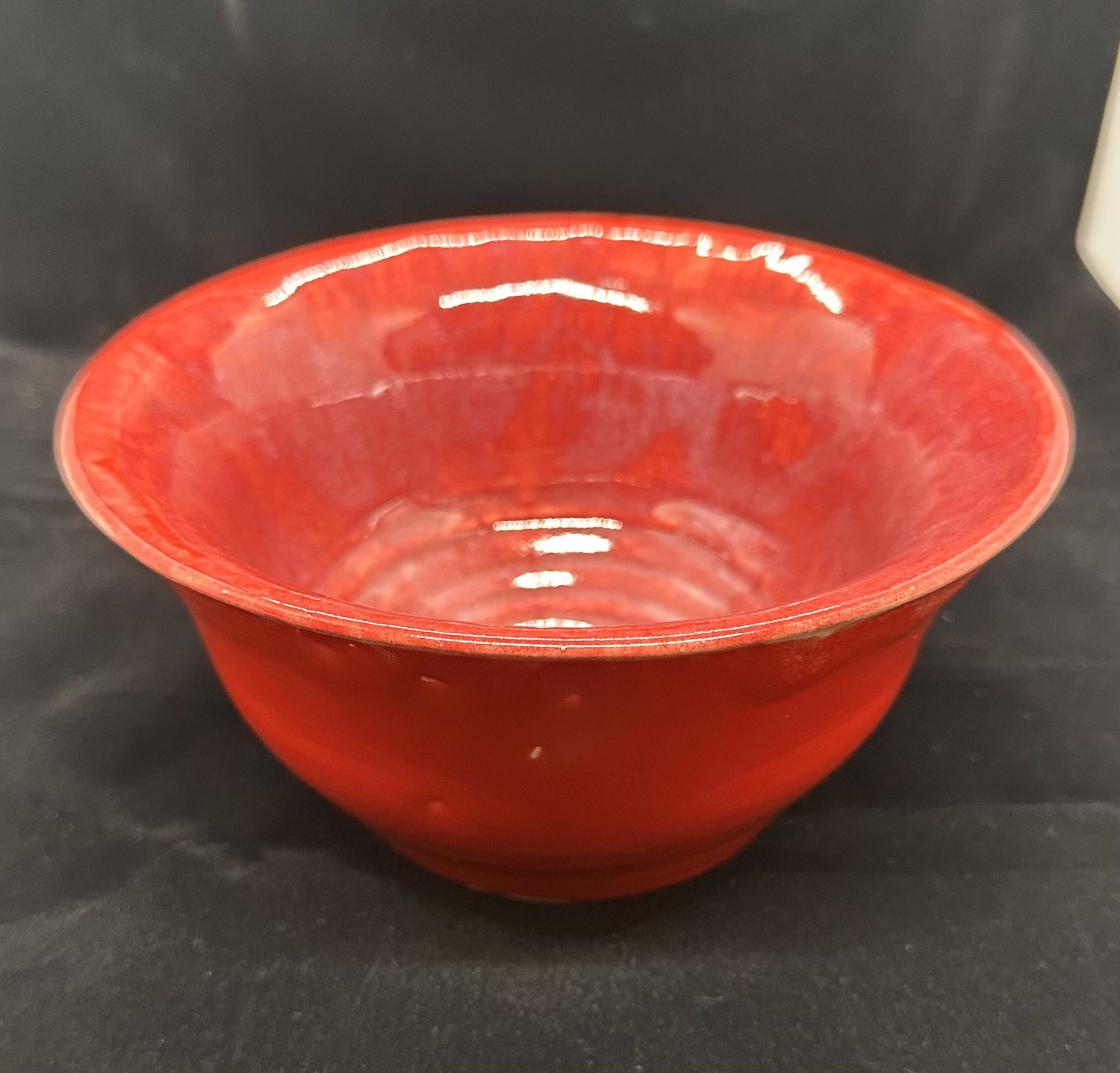 Red glazed bowl