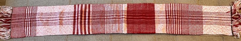 Red and pink scarf