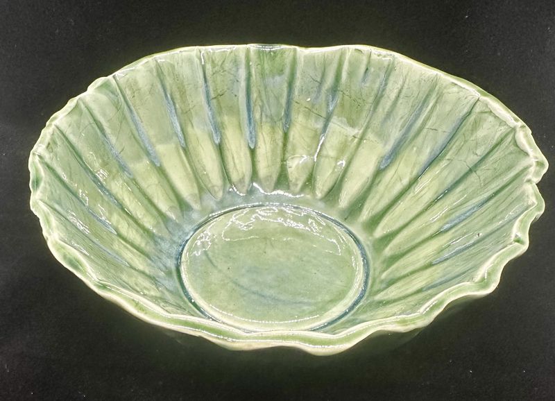 Fluted Bowl, Green
