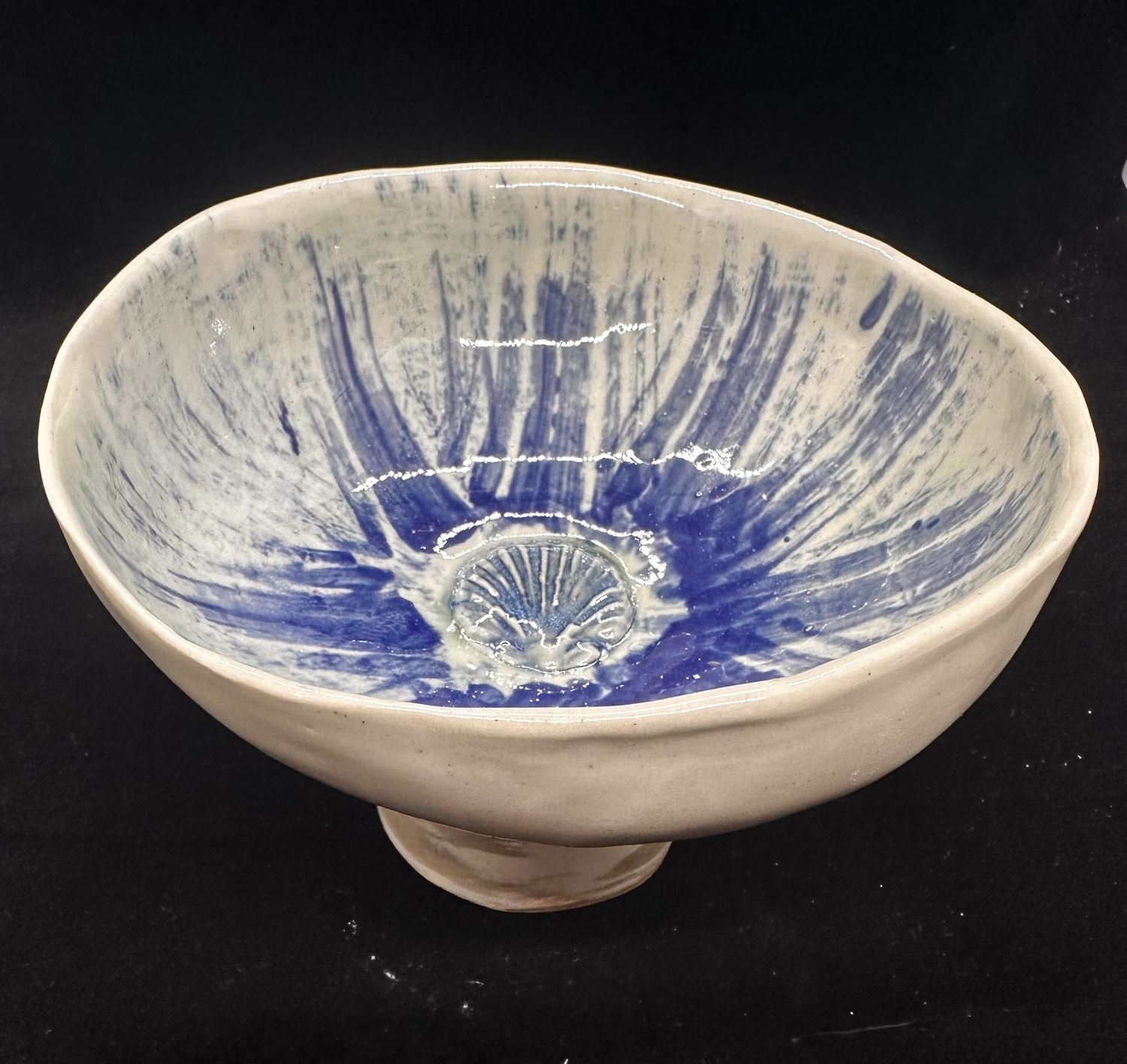 Footed Seashell Bowl