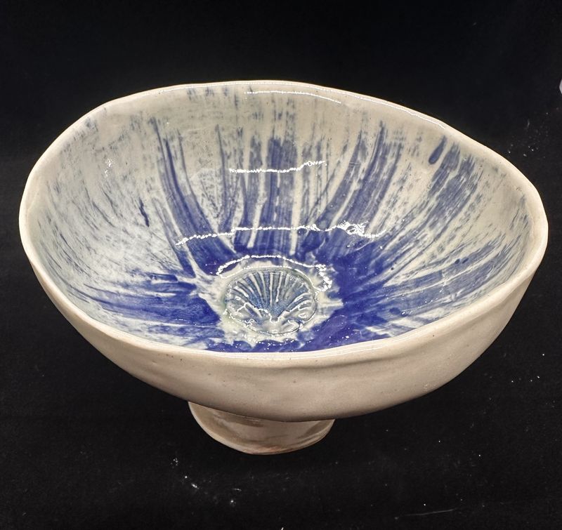 Footed Seashell Bowl