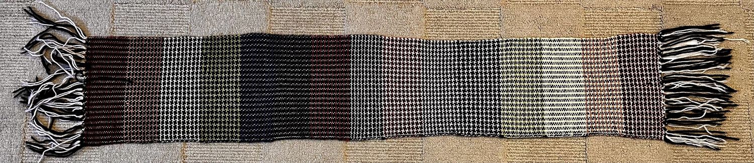 Block Houndstooth Scarf