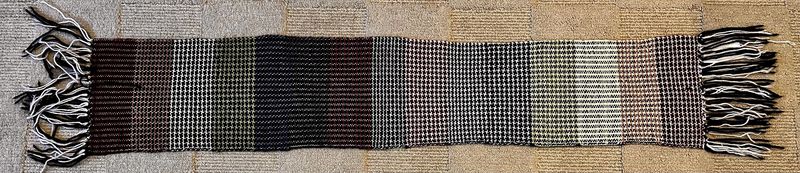 Block Houndstooth Scarf