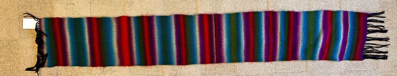 Fancy Wool Banded Scarf